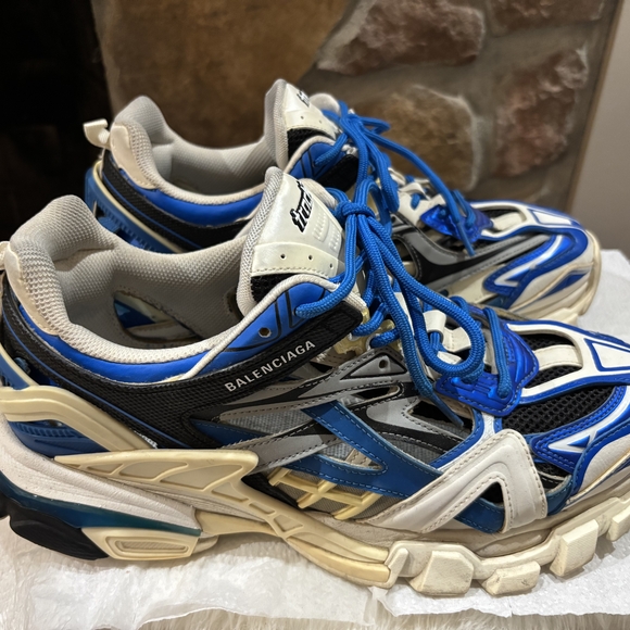 Balenciaga Other - Balenciaga Men's Blue and Black Sneakers